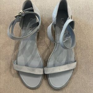 Lauren Betha Blue Suede Ankle Sandal’s